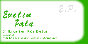 evelin pala business card